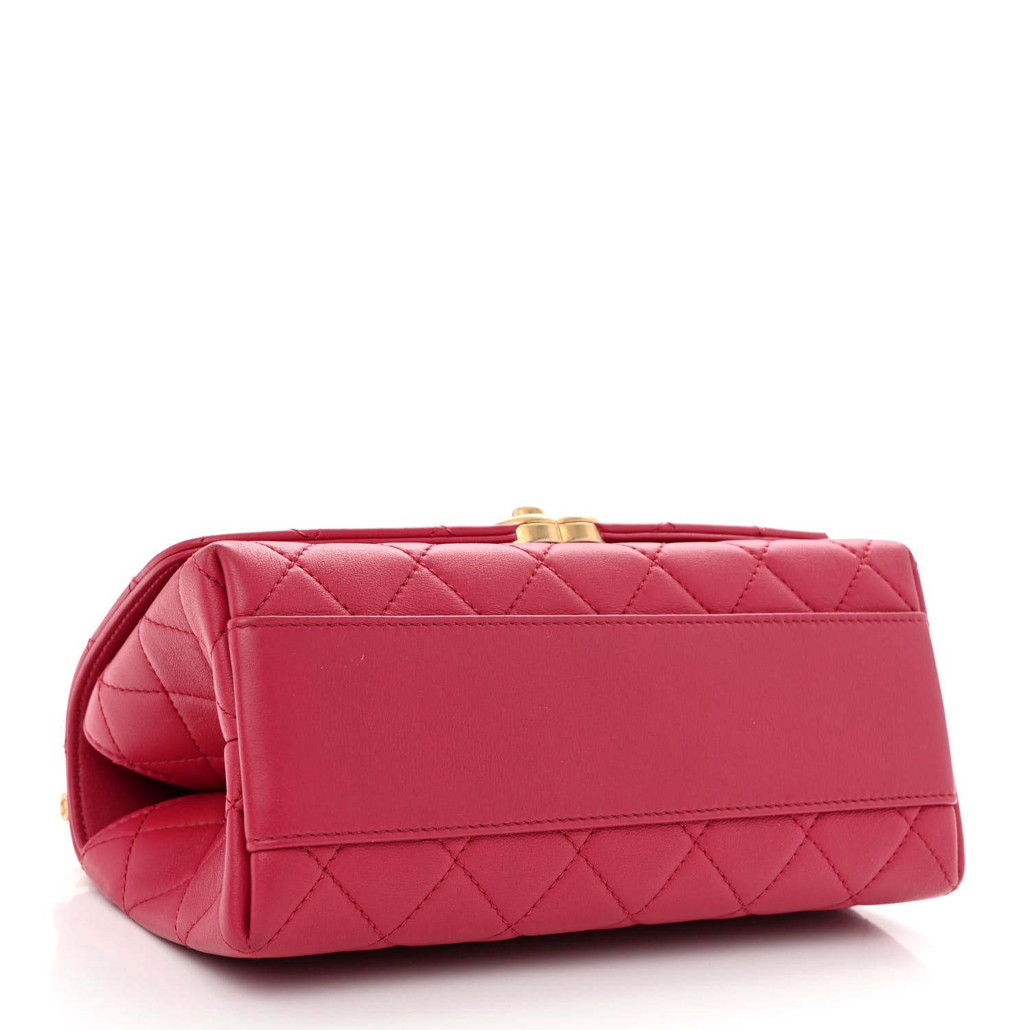 Chanel Lambskin Quilted La Parisienne Top Handle Flap Pink 4 of 10
