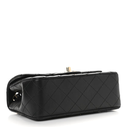 Chanel Lambskin Quilted Mini Rectangular Flap Black 4 of 9