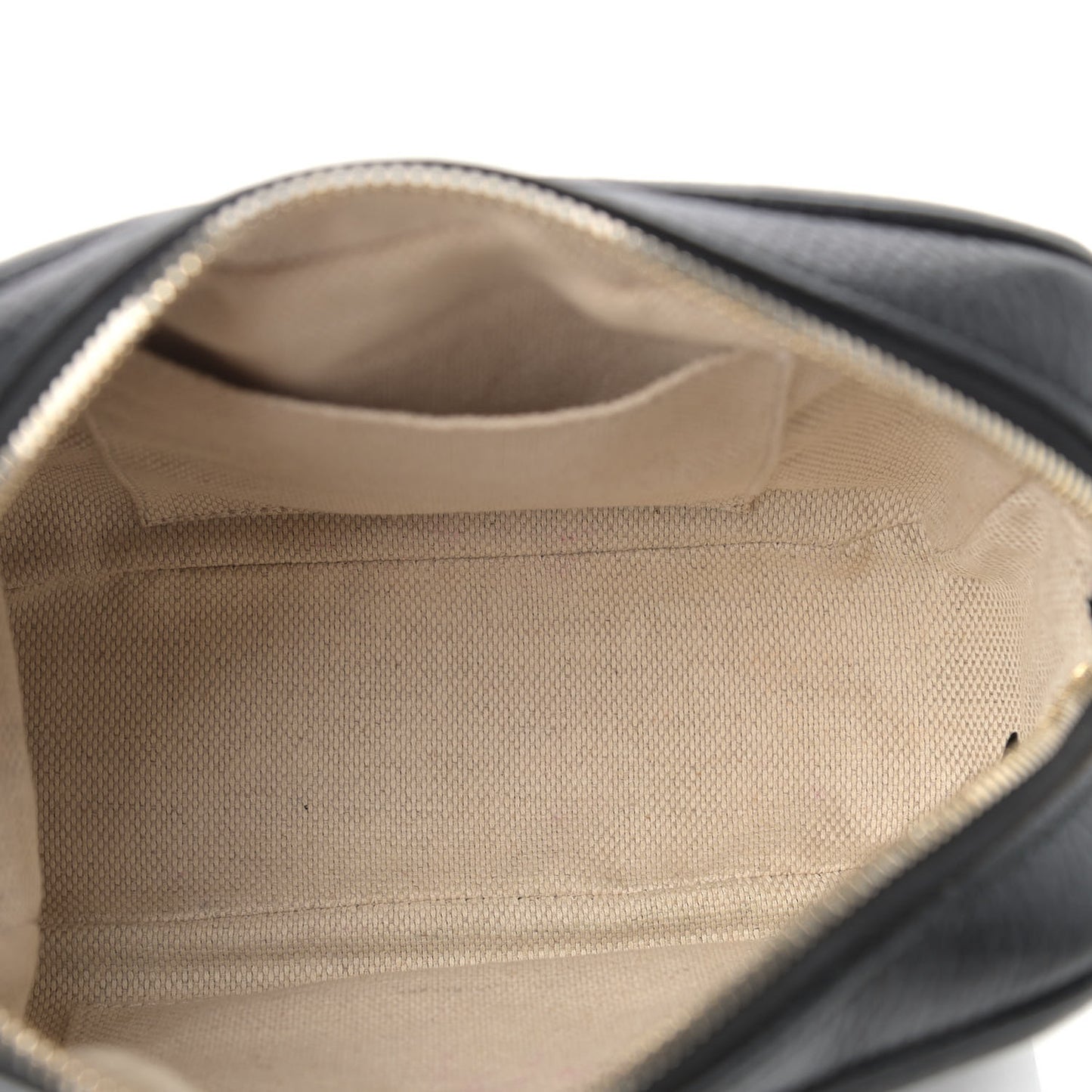 Pebbled Calfskin Small Soho Disco Bag Black
