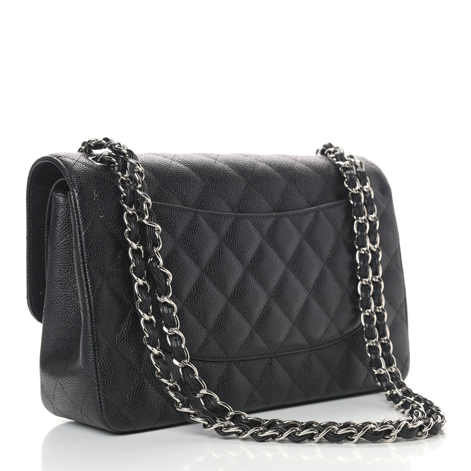 Chanel Caviar Quilted Jumbo Double Flap Black 2 of 11