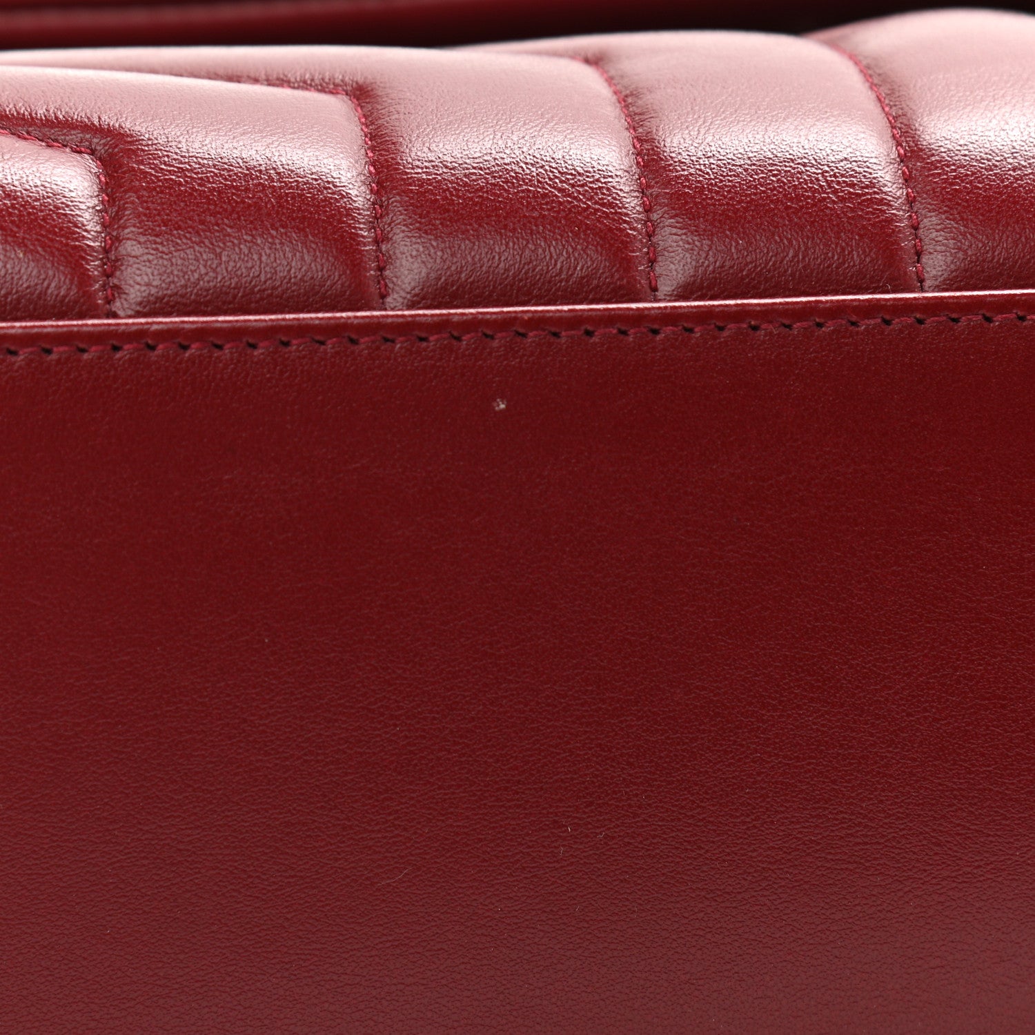 Saint Laurent Calfskin Y Quilted Monogram Medium Loulou Chain Satchel Palissandre 12 of 14