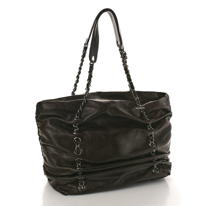 Chanel Calfskin East West Modern Chain Tote Dark Brown 3 of 9