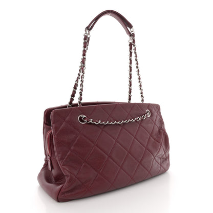 Chanel Caviar Quilted Large Timeless CC Soft Tote Dark Red 3 of 15