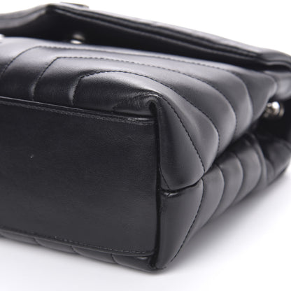Saint Laurent Calfskin Y Quilted Monogram Small Loulou Chain Satchel Black 10 of 14