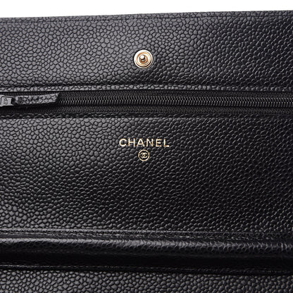 Chanel Caviar Quilted Wallet On Chain WOC Black 6 of 12