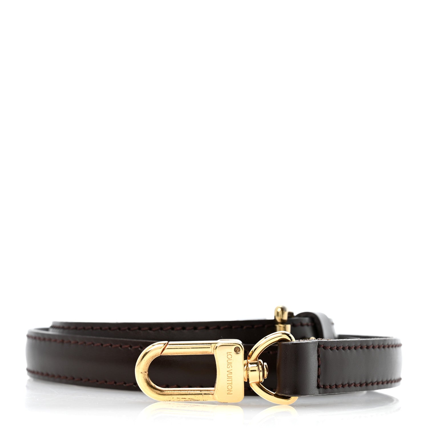 Louis Vuitton Calfskin 16mm Adjustable Shoulder Strap Brown 1 of 7