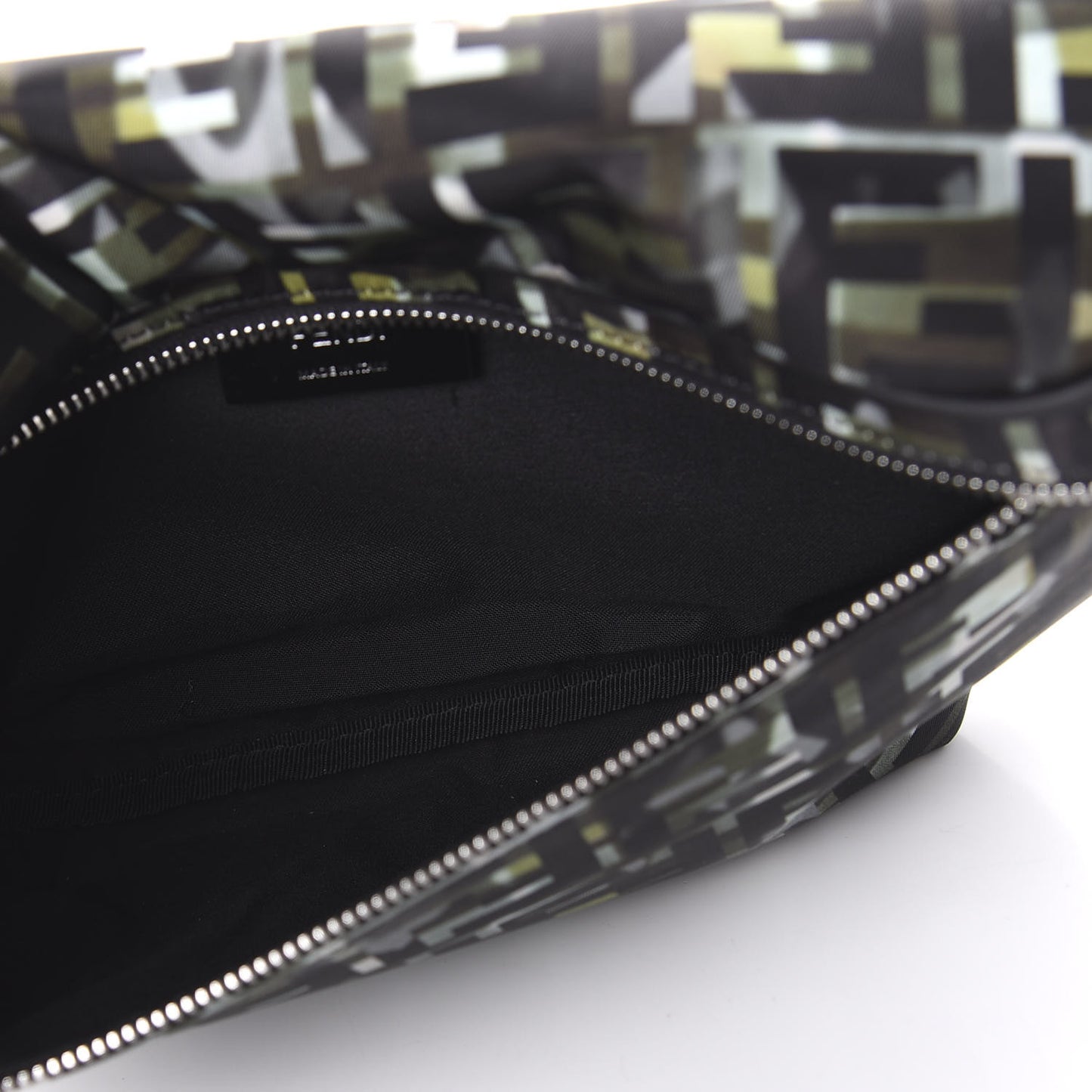 Nylon CamouFF Belt Bag Black Multicolor
