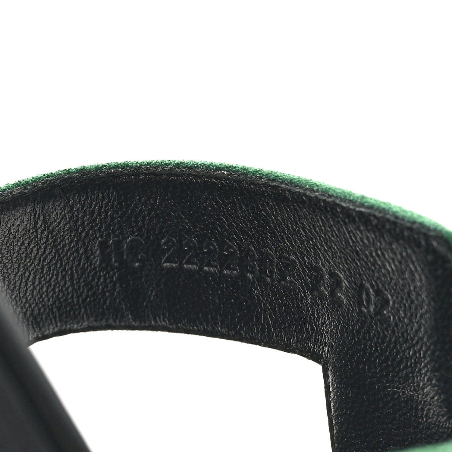 Hermes Suede Goatskin Oran Sandals 39.5 Vert Electrique 6 of 9