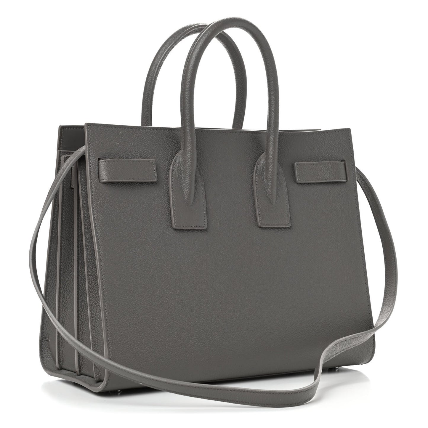 Grained Calfskin Small Sac De Jour Fog