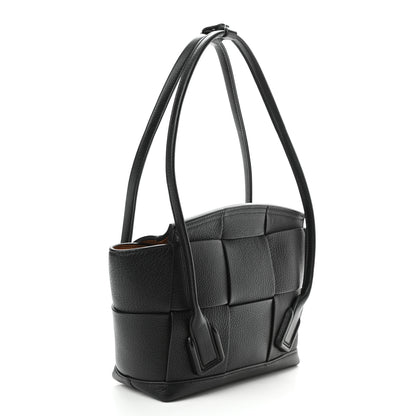 Bottega Veneta Grained Calfskin Maxi Intrecciato Small Arco Black 2 of 8