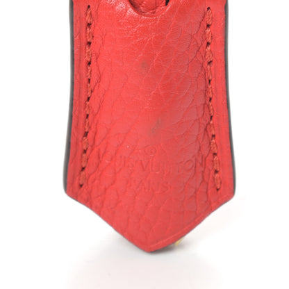 Louis Vuitton Calfskin Clochette Key Bell Holder and Lock Set Corail 4 of 6