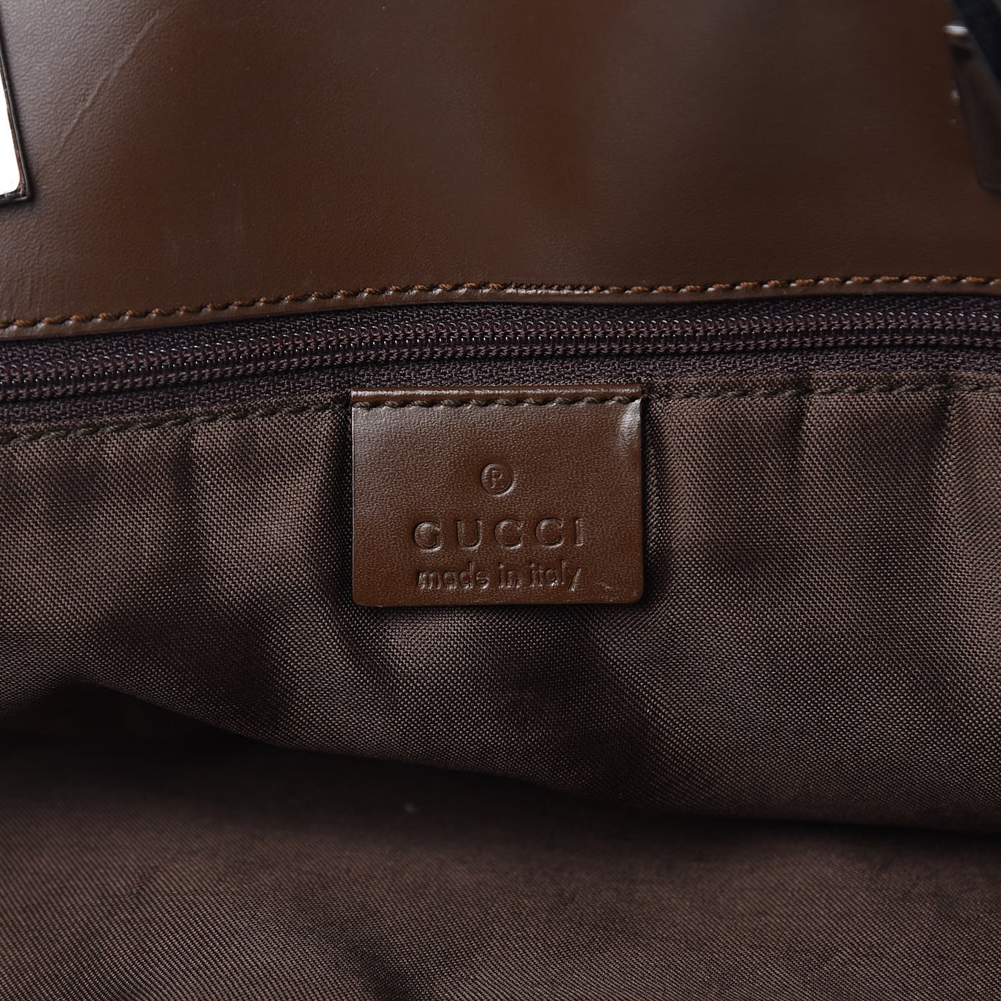Monogram Large Bucket Tote Dark Brown