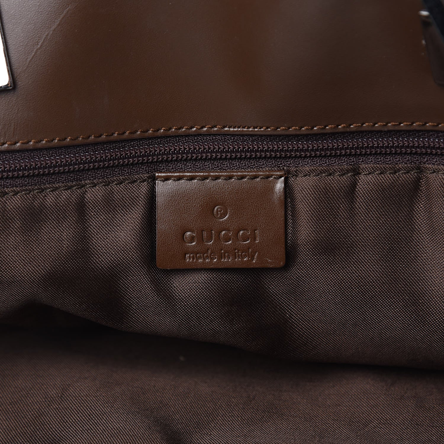 Gucci Monogram Large Bucket Tote Dark Brown 6 of 13