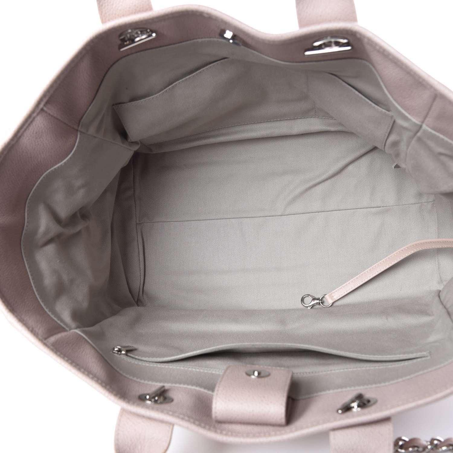 Chanel Glazed Calfskin Large Deauville Tote Light Pink 5 of 12