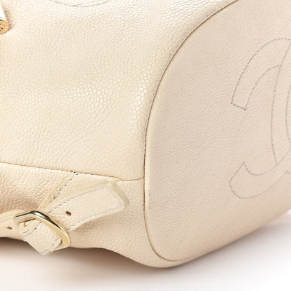 Chanel Caviar Quilted Backpack White 10 of 14