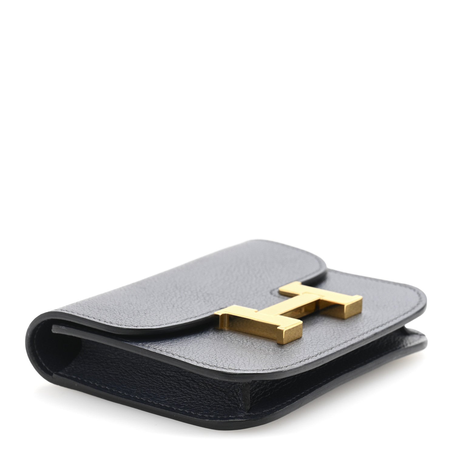 Hermes Evercolor Constance Slim Wallet Bleu Nuit 4 of 10