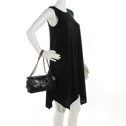Chanel Lambskin Perforated Medium Baseball Spirit Flap Black 2 of 8