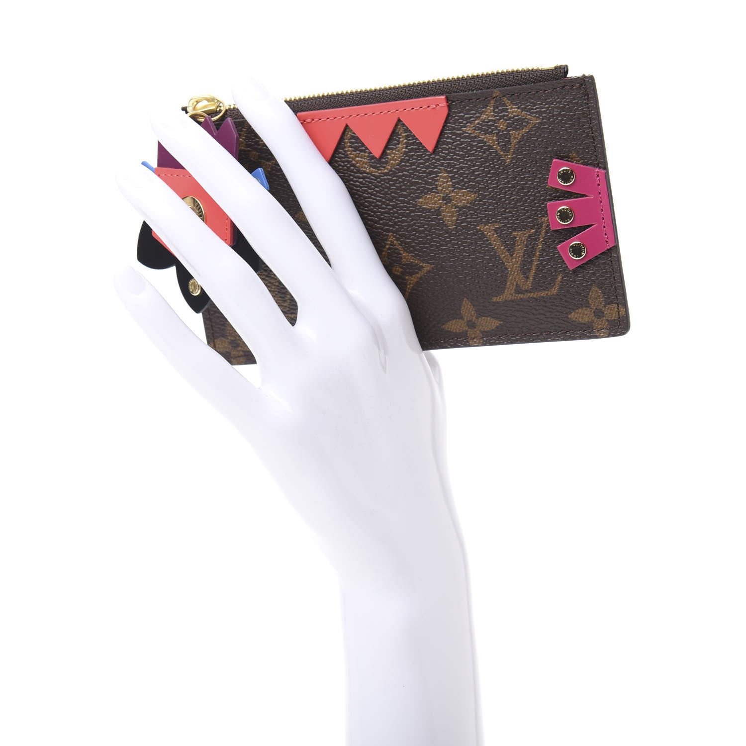 Louis Vuitton Monogram Totem Key Pouch Flamingo 2 of 7