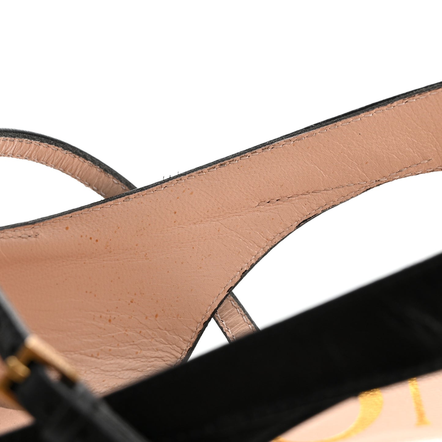 Malaga Kid Zumi Low Heel Slingback Pumps 37.5 Black