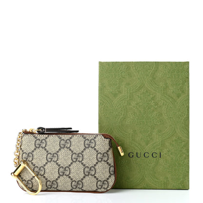 Gucci GG Supreme Monogram Key Case Beige Ebony Cuir 8 of 8