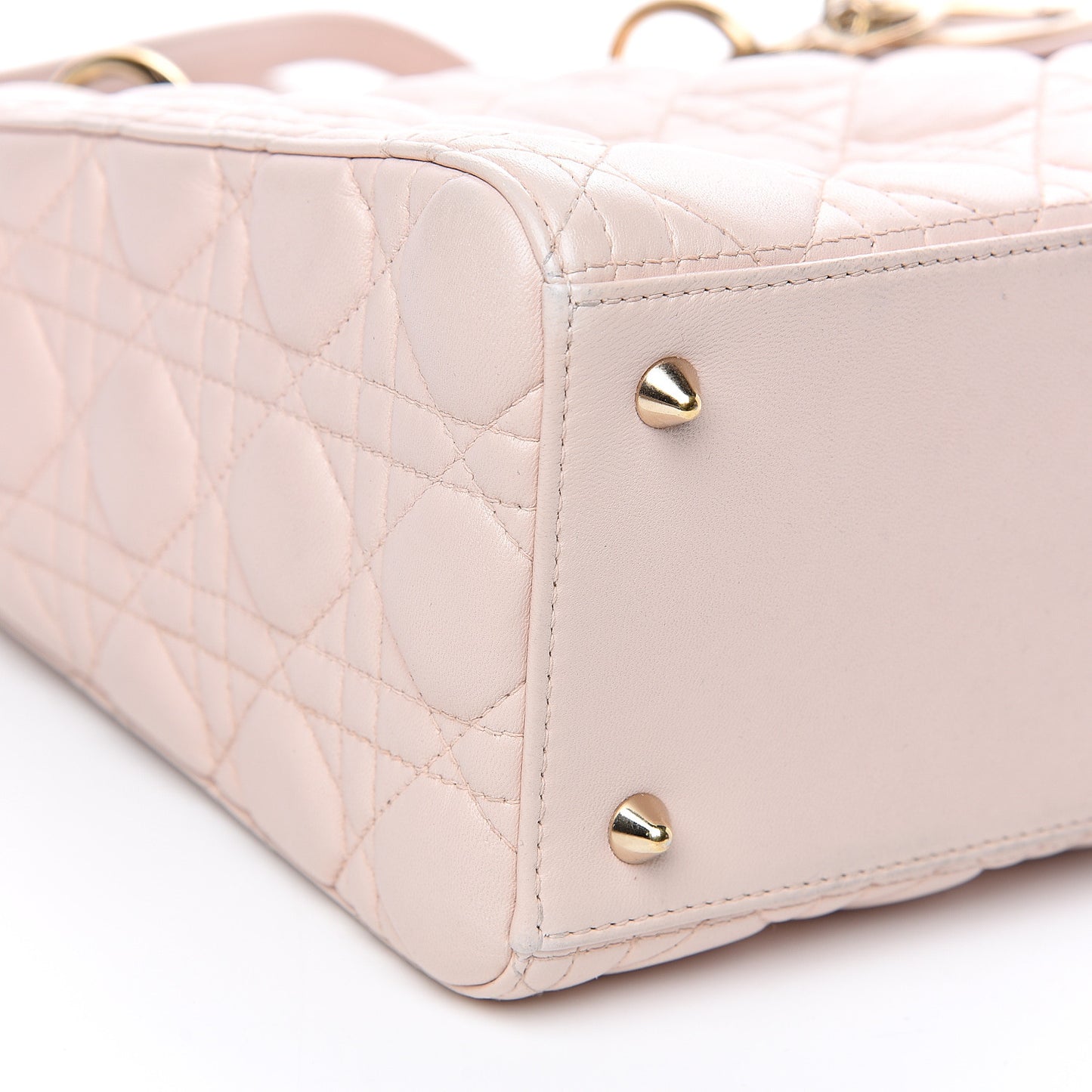 Lambskin Cannage Medium Lady Dior Light Pink