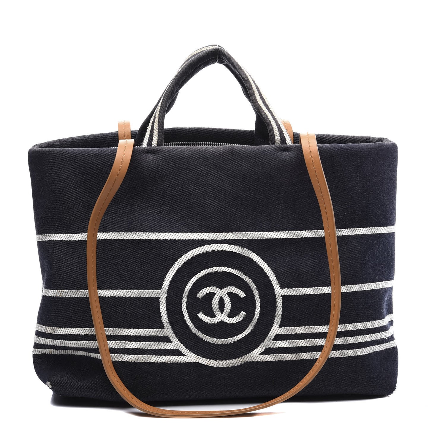 Denim Large Shopping Tote Blue