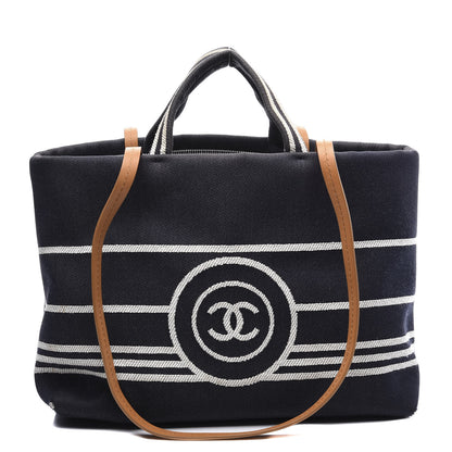Chanel Denim Large Shopping Tote Blue 1 of 10