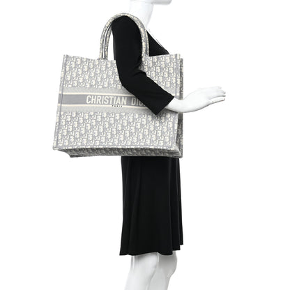 Christian Dior Oblique Large Book Tote Grey 2 of 11