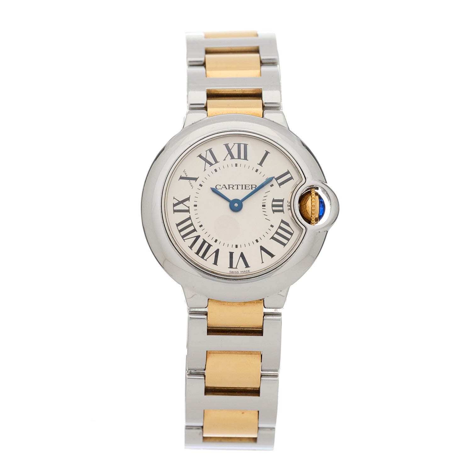 Cartier Stainless Steel 18K Yellow Gold 28mm Ballon Bleu De Cartier Quartz Watch 1 of 4