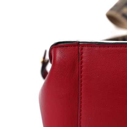 Fendi Vitello Grace FF 1974 Small Flip Tote Fragola Sepia 9 of 22