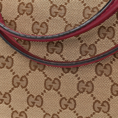 Gucci Monogram Web Medium Mayfair Tote Cherry 17 of 19