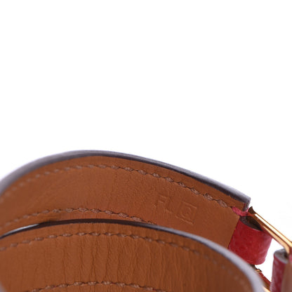 Hermes Epsom Rivale Double Tour Bracelet M Rouge Casaque 5 of 6