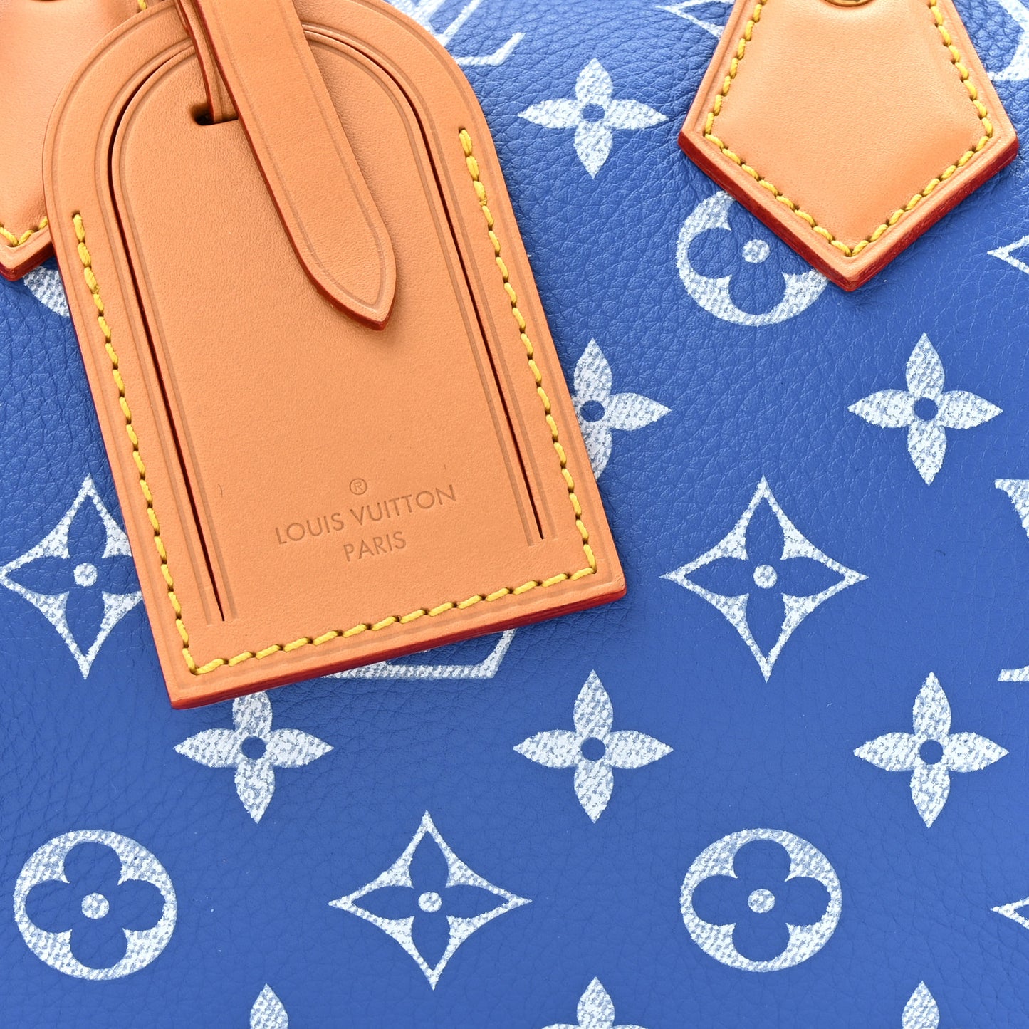 Calfskin Monogram Speedy P9 Bandouliere 25 Blue