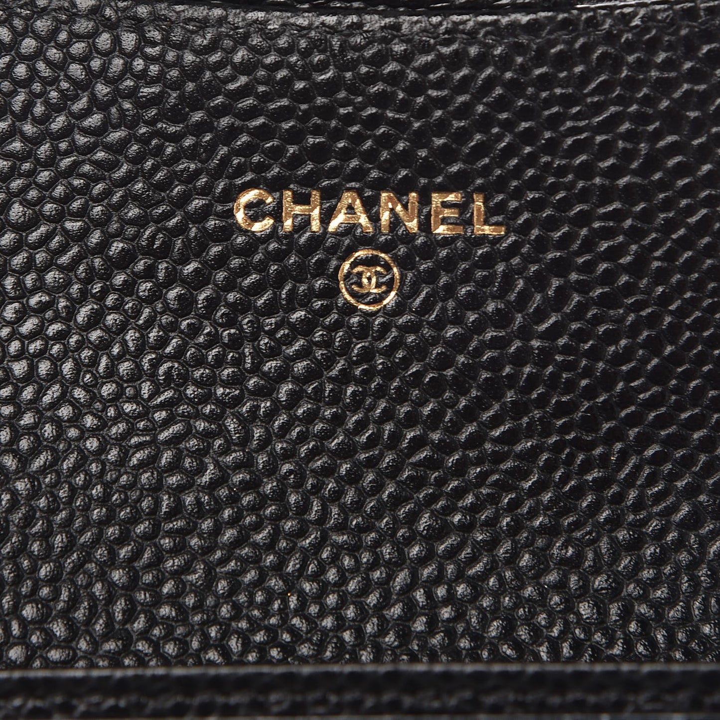 Caviar Quilted Flap Card Holder Black