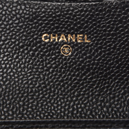 Chanel Caviar Quilted Flap Card Holder Black 6 of 9