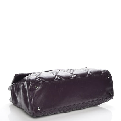 Chanel Lambskin In and Out Maxi Flap Purple 4 of 7