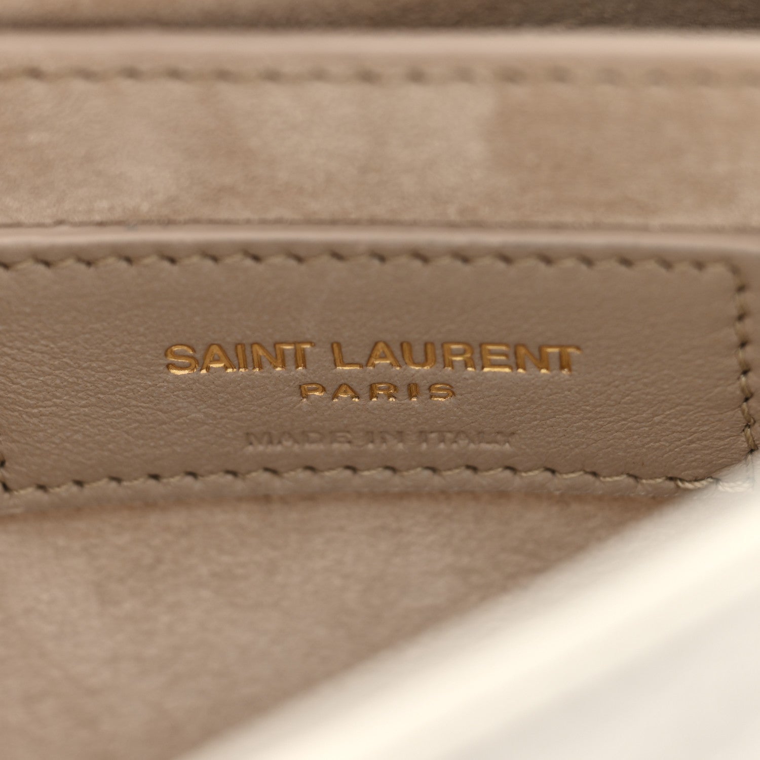 Saint Laurent Lambskin Quilted Le 57 Diamond Shoulder Bag Crema Soft 6 of 9