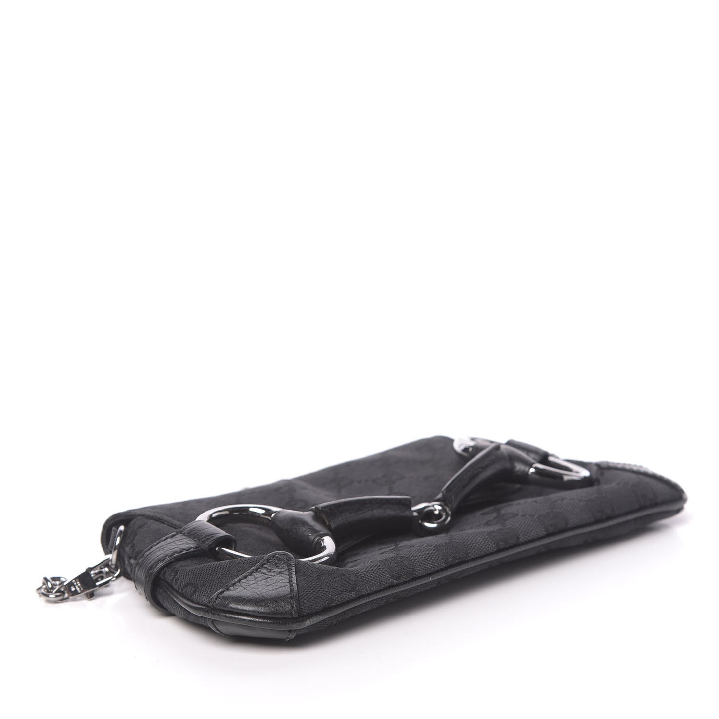Monogram Horsebit Chain Clutch Black