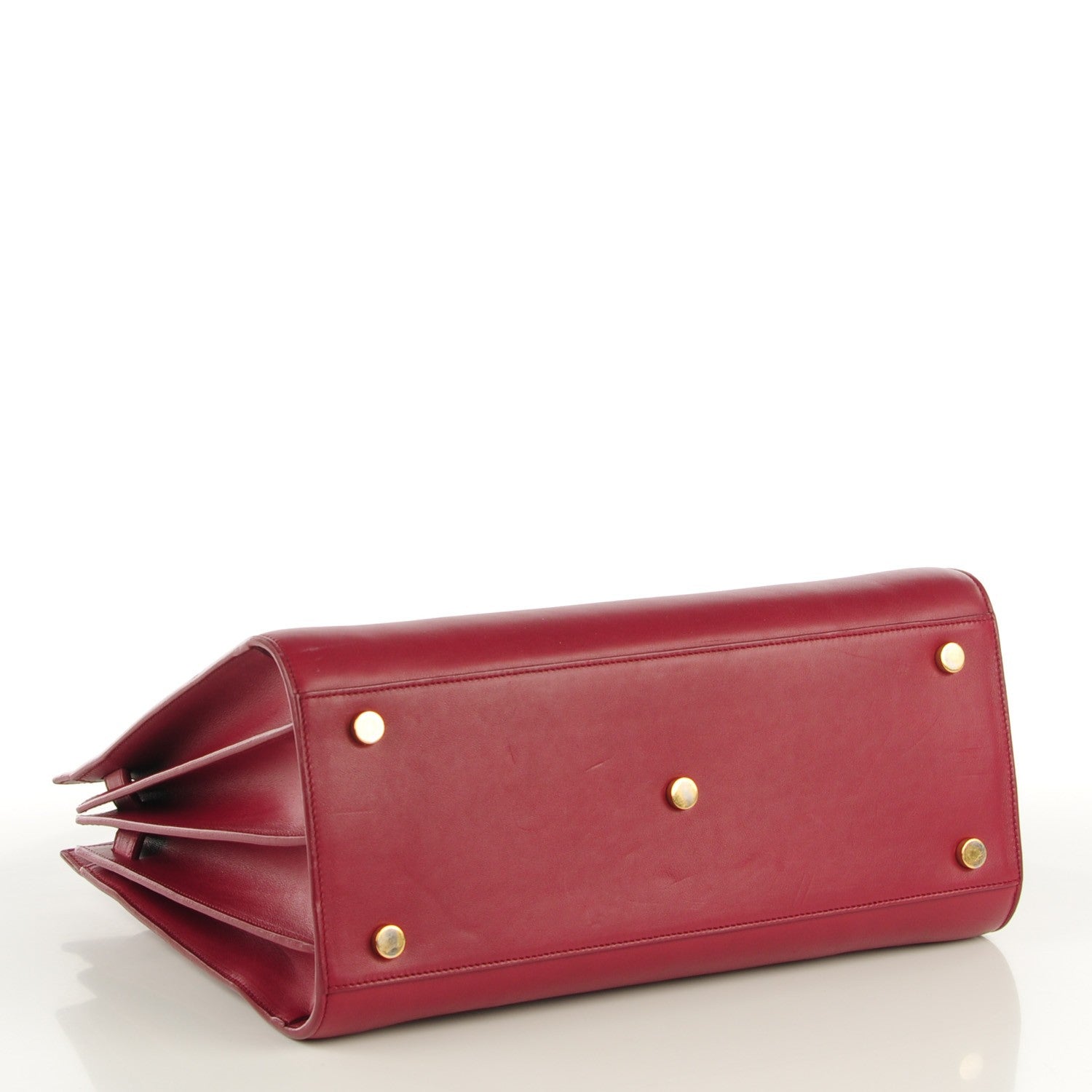 Saint Laurent Calfskin Small Sac De Jour Oxblood 4 of 8