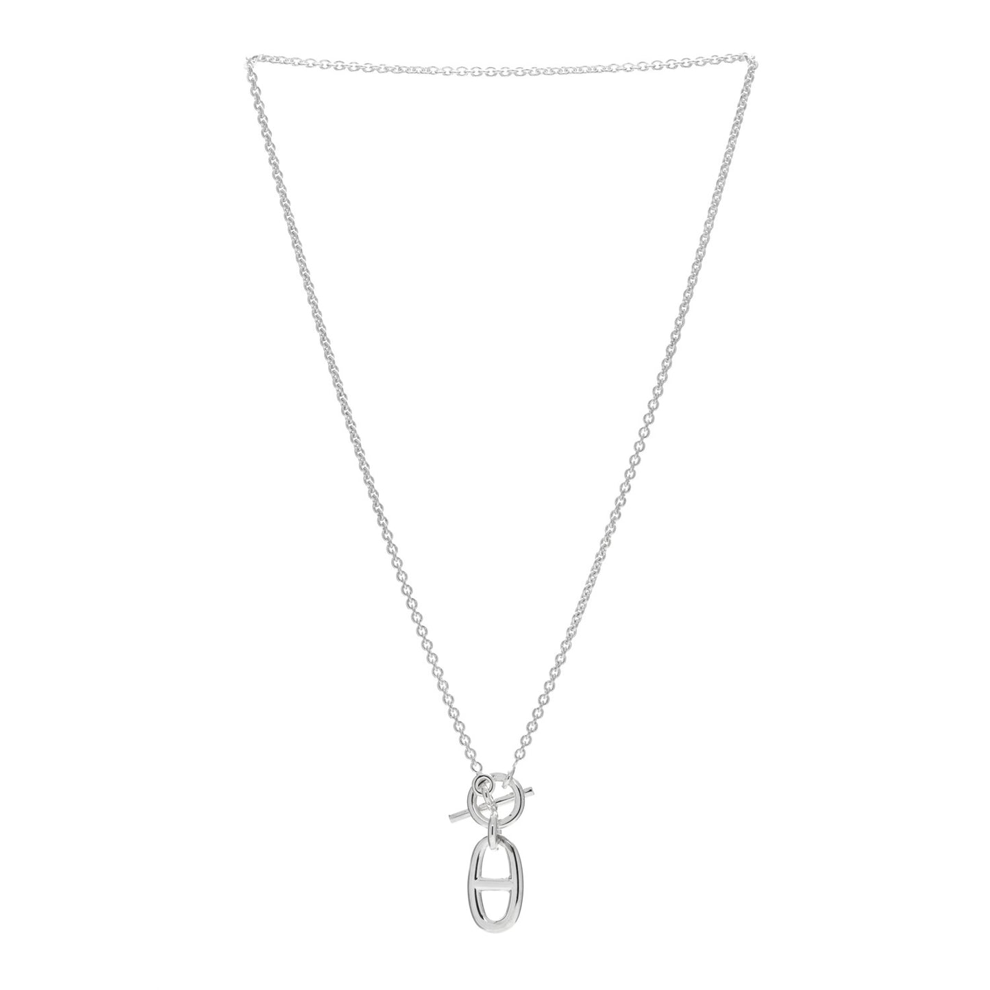 Sterling Silver Amulette Chaine d'Ancre Necklace