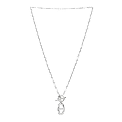 Hermes Sterling Silver Amulette Chaine d'Ancre Necklace 3 of 5