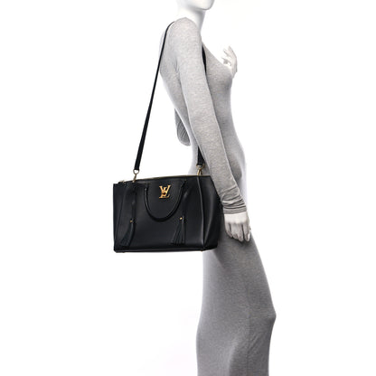 Louis Vuitton Calfskin Lockmeto Black 2 of 10