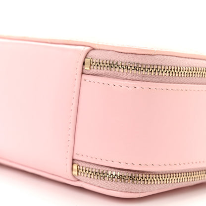 Chanel Glazed Calfskin Quilted Small Top Handle Vanity Case Light Pink 11 of 12