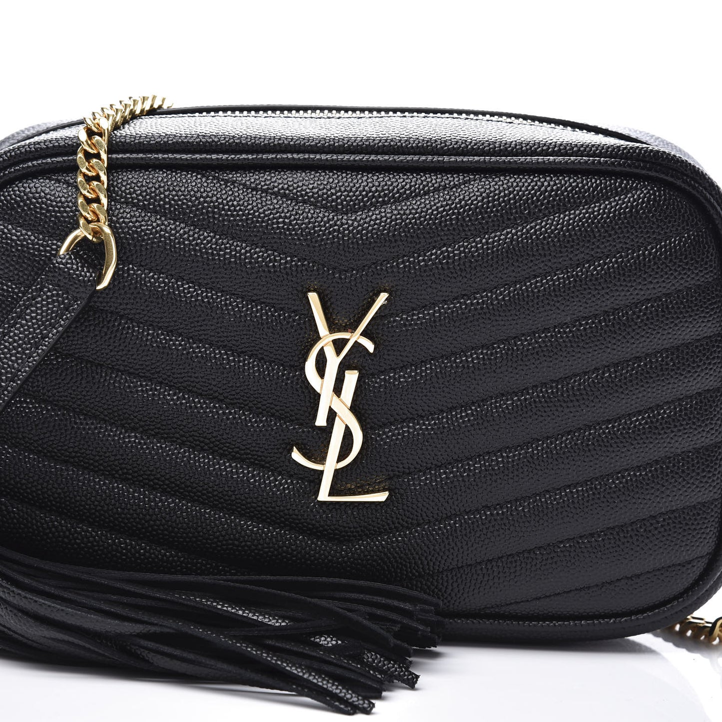 Grain De Poudre Matelasse Monogram Mini Lou Camera Bag Black