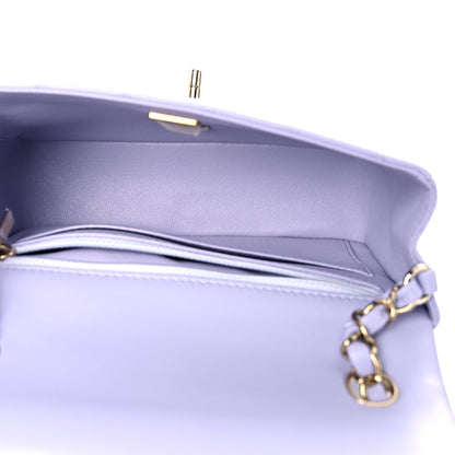 Chanel Lambskin Quilted Mini Rectangular Flap Light Purple 4 of 9