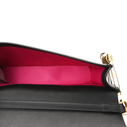Fendi X VERSACE Vitello Seta Fendace Brooch Baguette Black 5 of 9