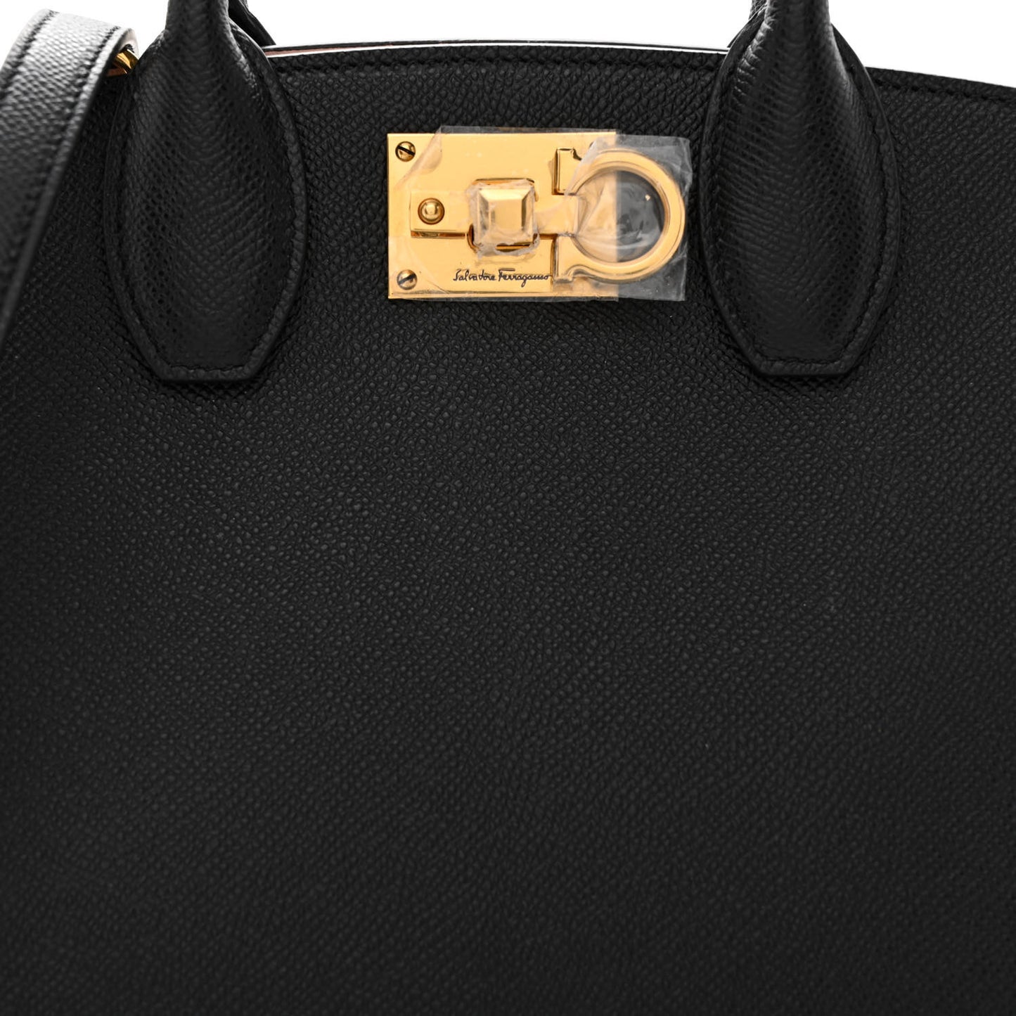 Calfskin Small The Studio Box Bag Black