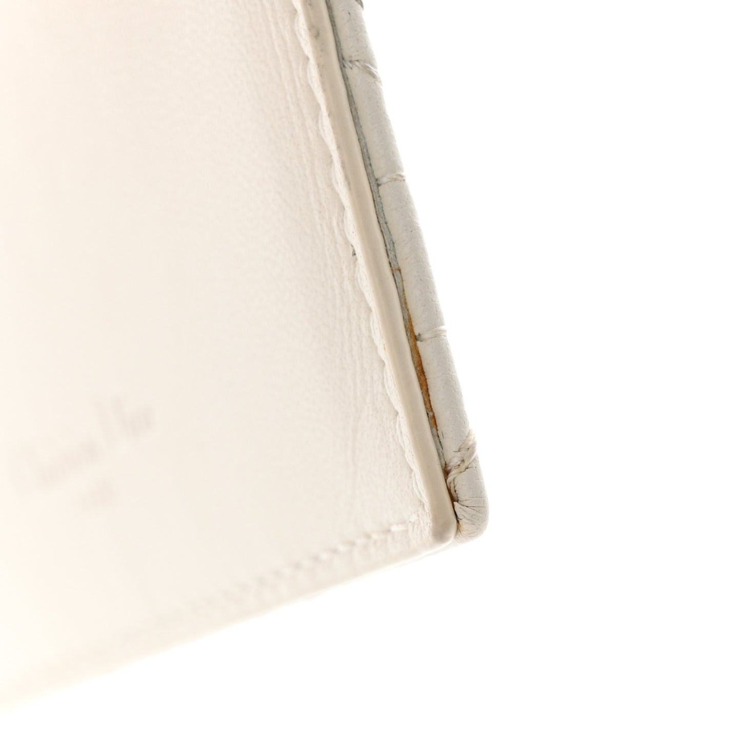 Lambskin Cannage DiorAmour Lady Dior Card Holder White