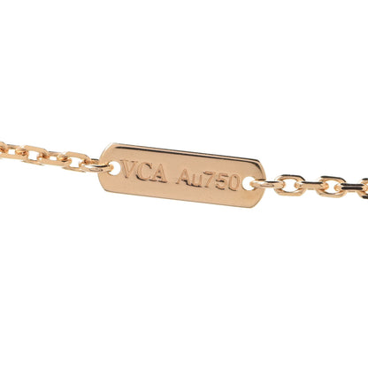 Van Cleef & Arpels 18K Yellow Gold Guilloche Vintage Alhambra Pendant Necklace 7 of 8