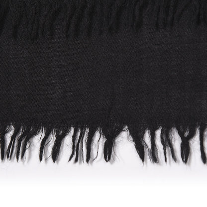 Gucci Wool Silk GG Monogram GGNat Scarf Black 5 of 6
